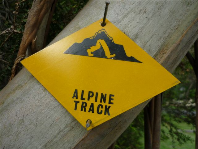 Alpine Track sign